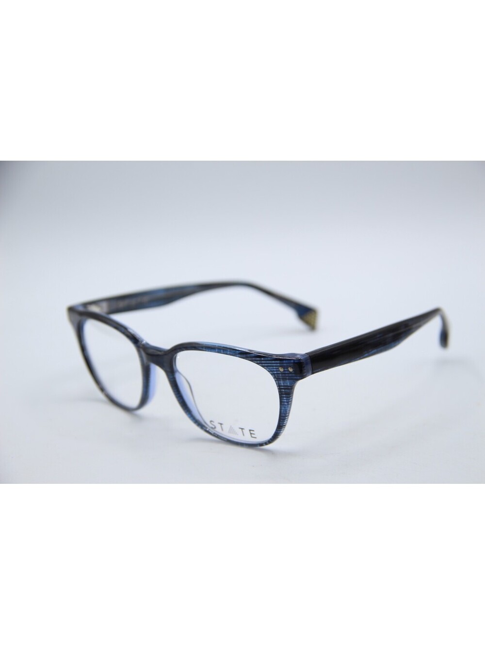 State Taylor Denim Plaid Designer Authentic Eyeglasses 50-19-140